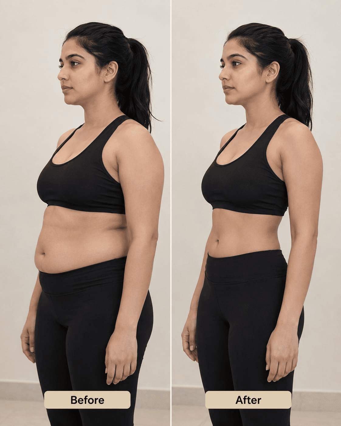 Liposuction before — body contouring Peshawar