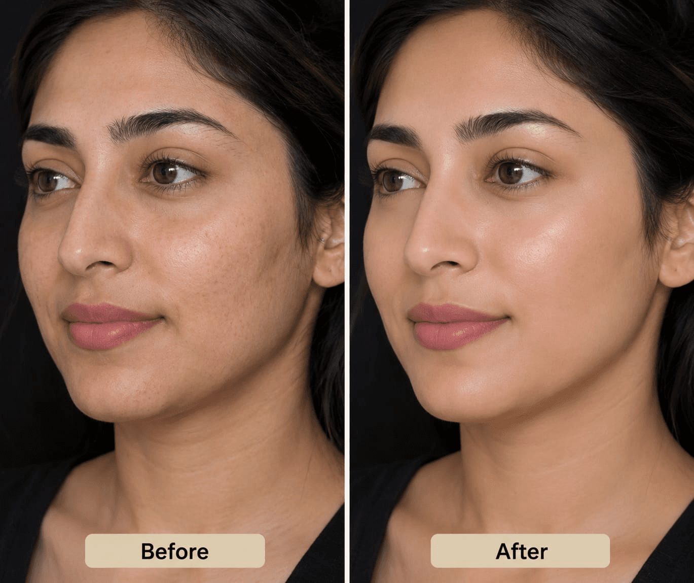 Skin rejuvenation before — non-surgical treatment Peshawar