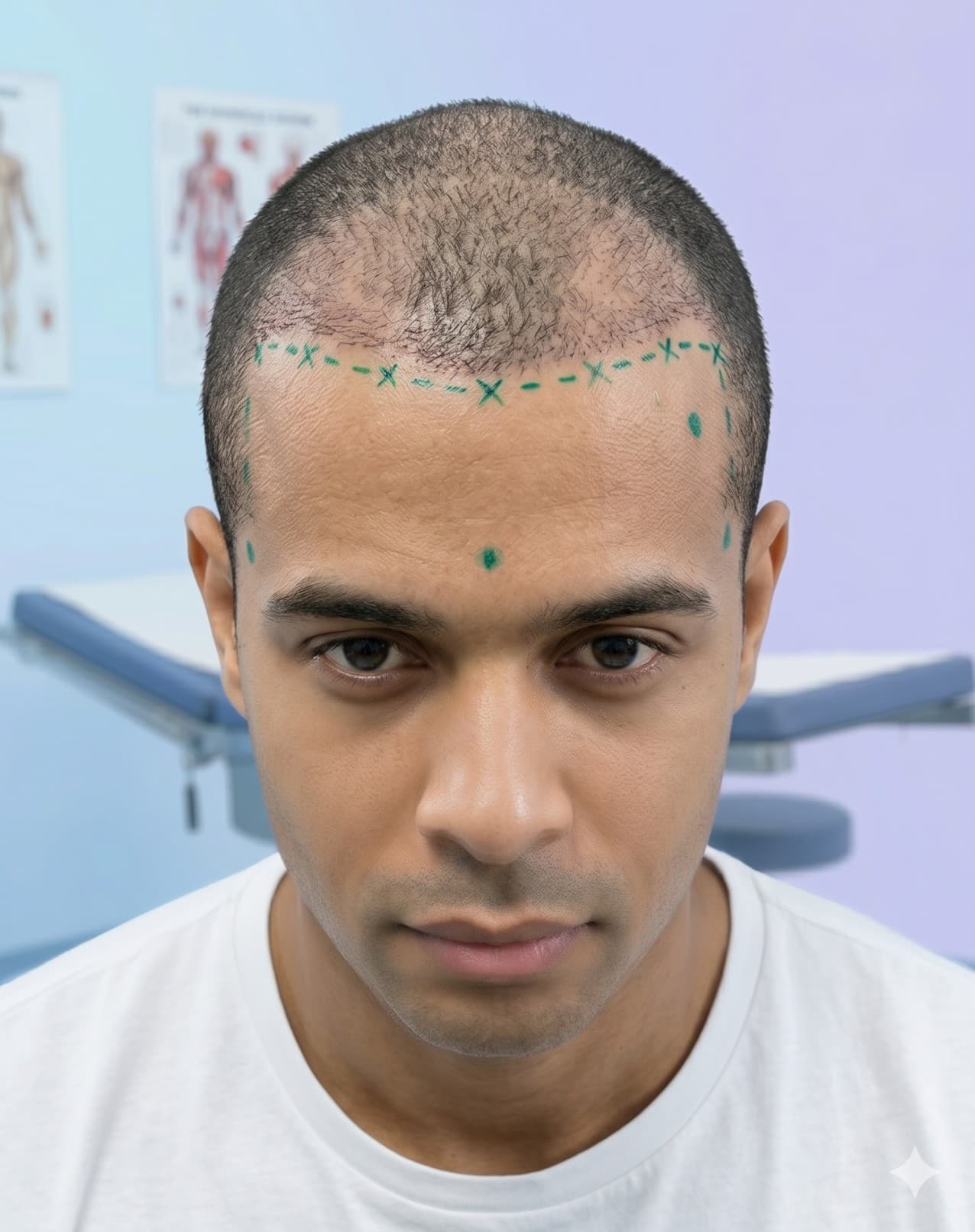 Facial hair transplant planning