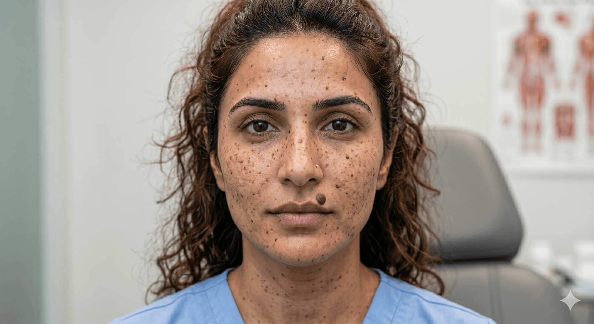 Facial enhancement before skin pigmentation treatment